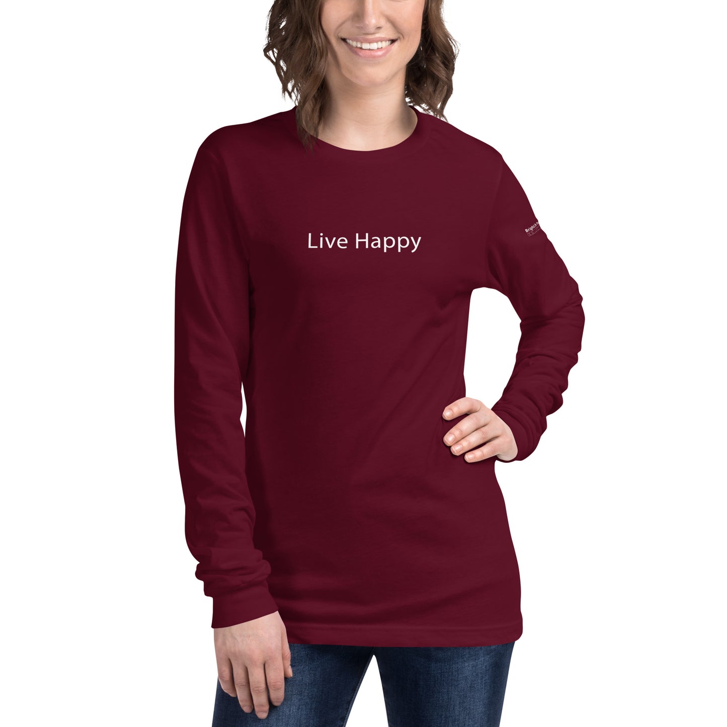 "Live Happy" - Unisex Long Sleeve Tee