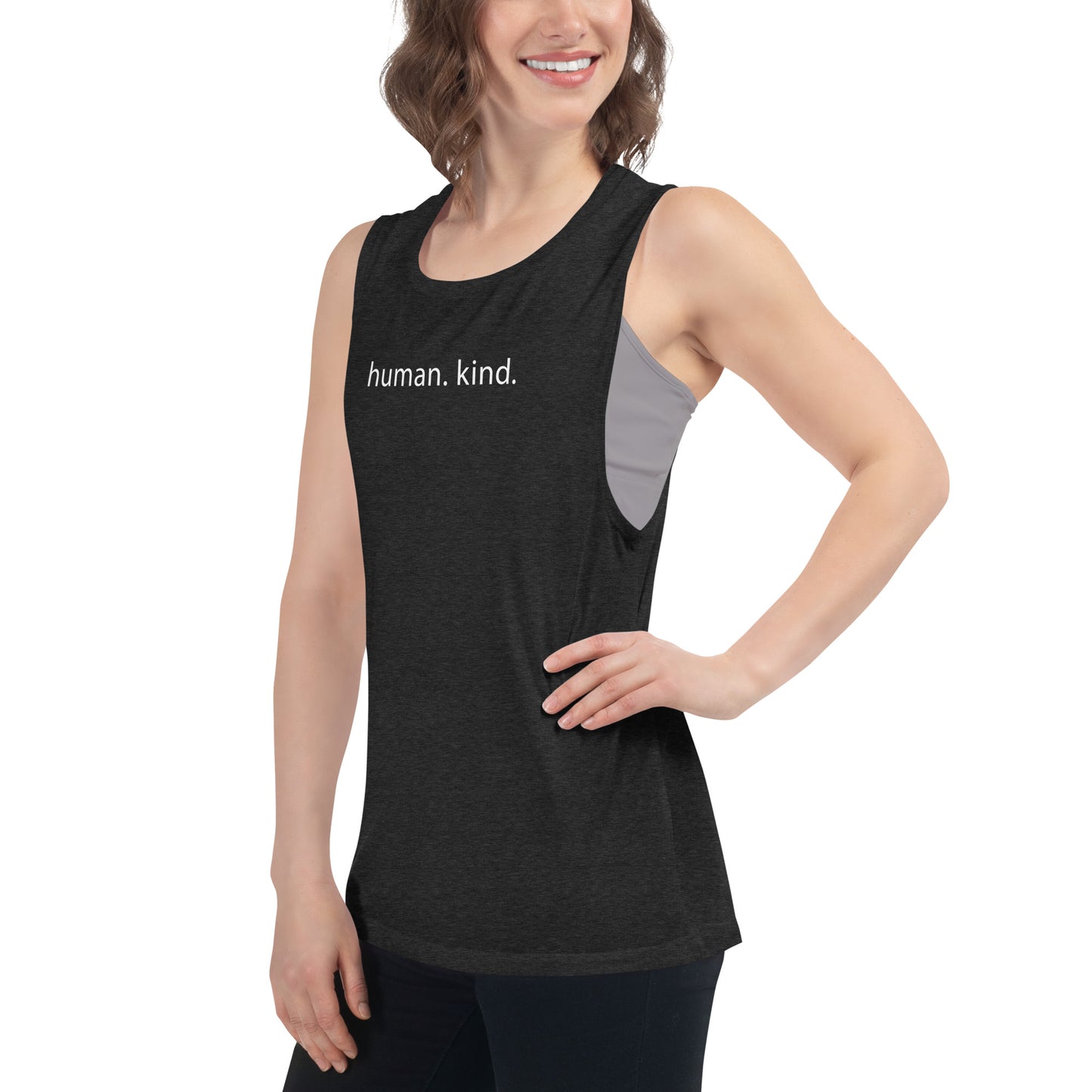 "Human Kind" - Ladies Muscle Tank