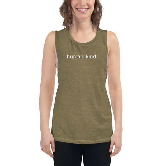 "Human Kind" - Ladies Muscle Tank