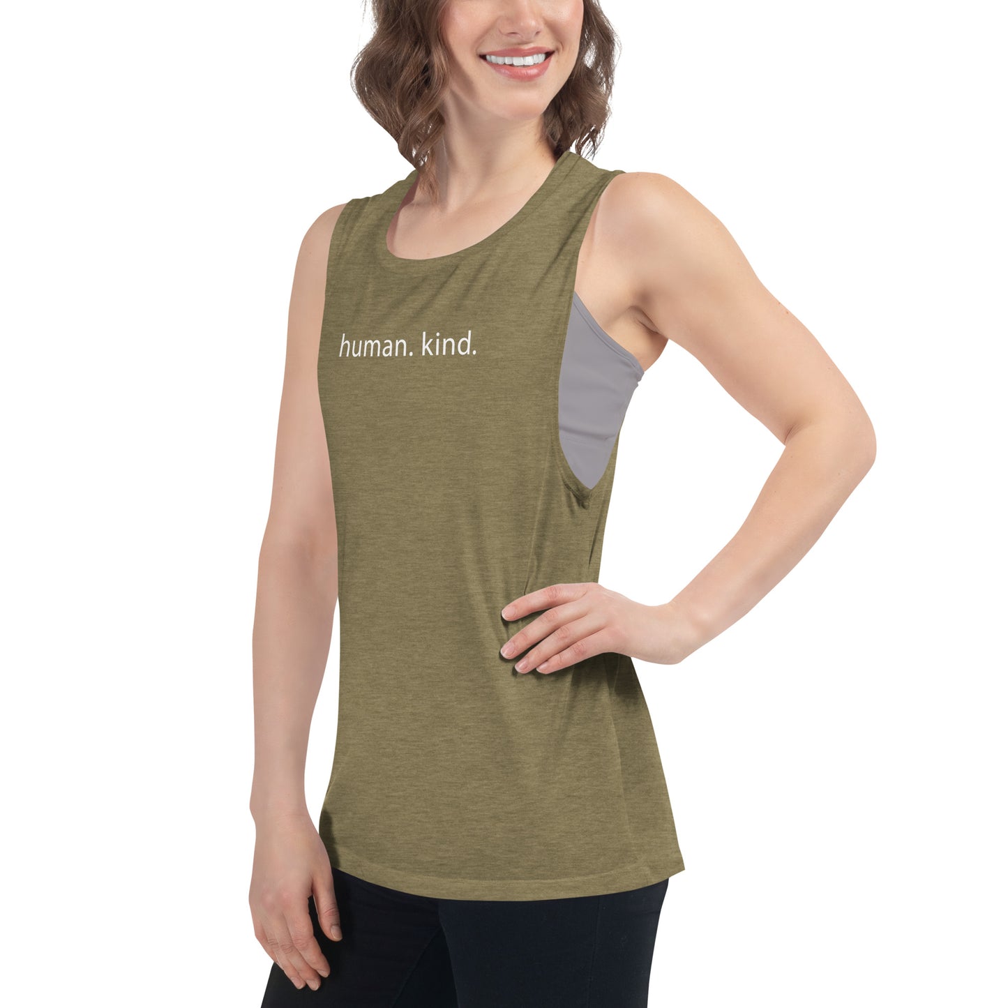 "Human Kind" - Ladies Muscle Tank