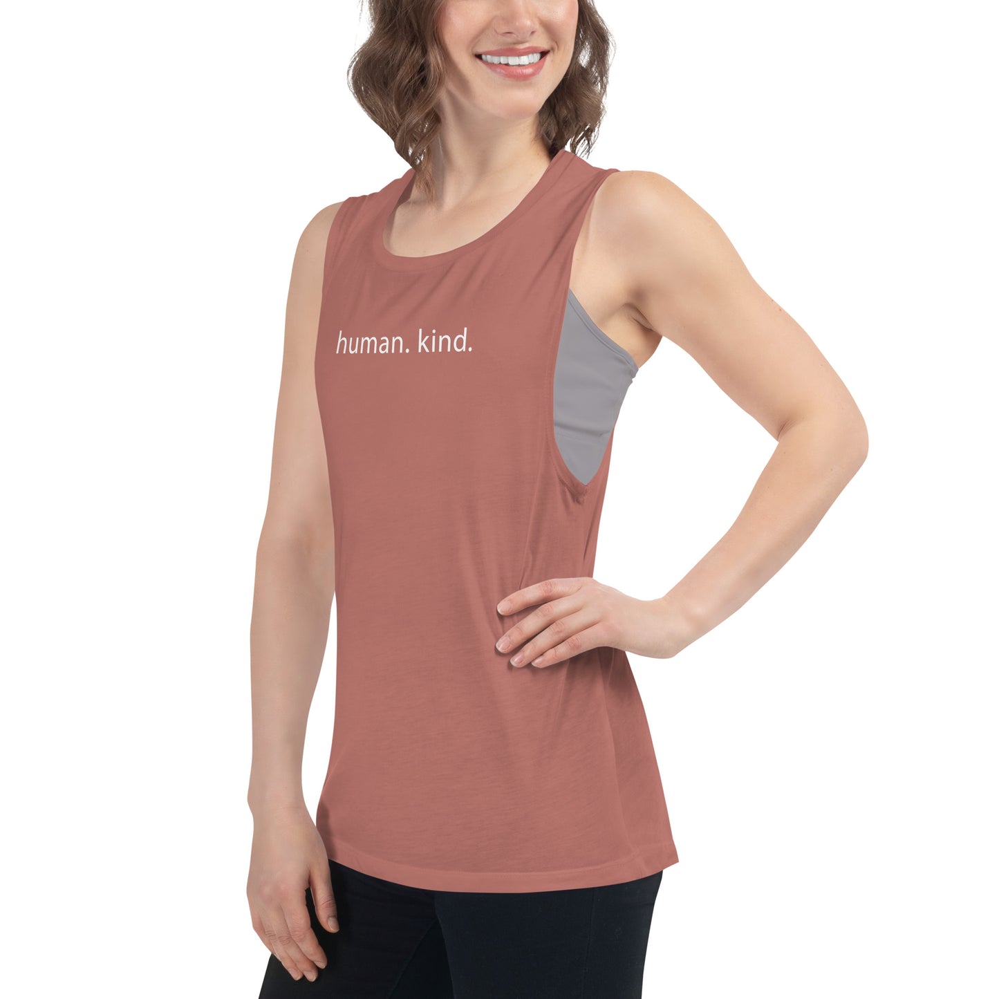 "Human Kind" - Ladies Muscle Tank